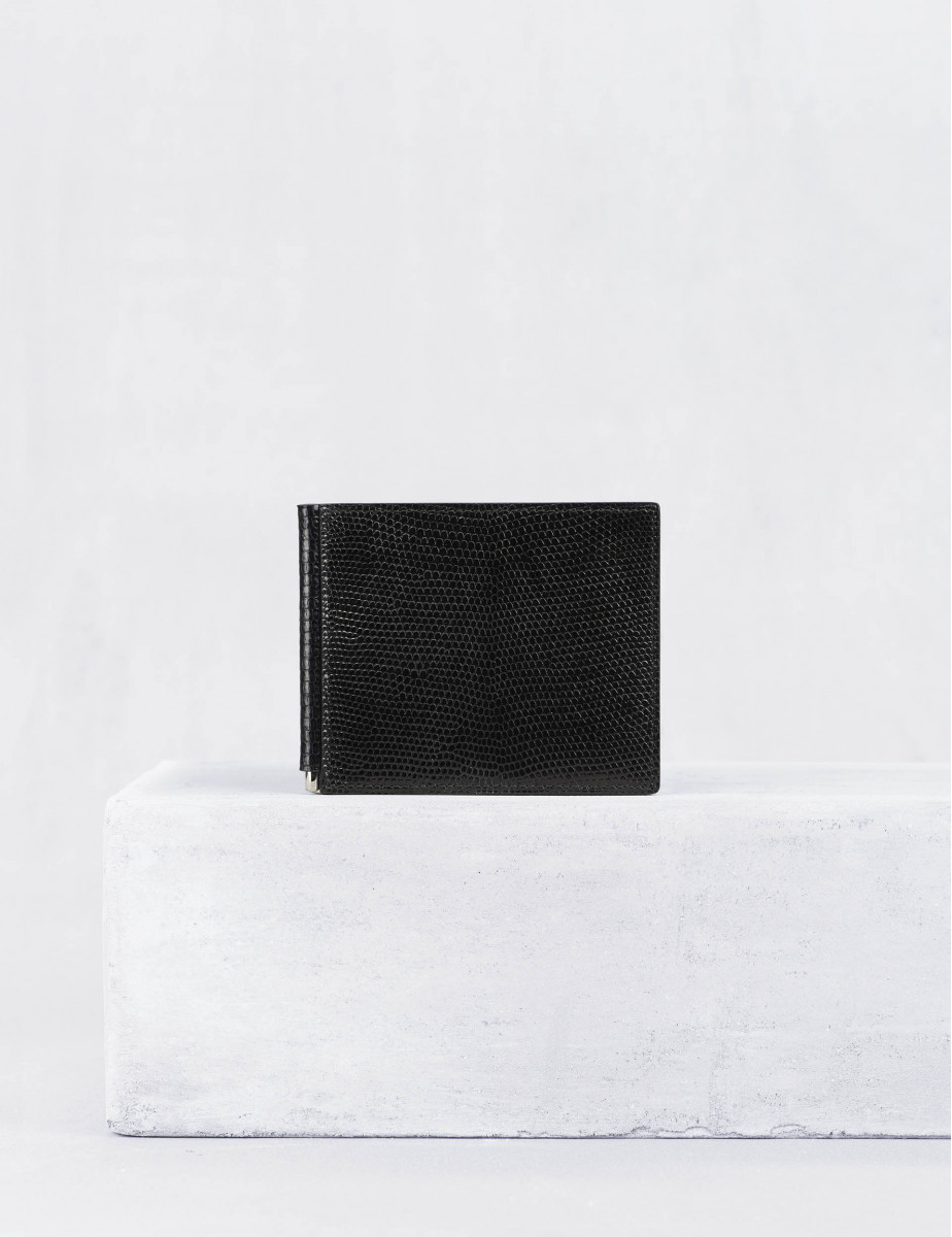 Black Lizard Money Clip Wallet