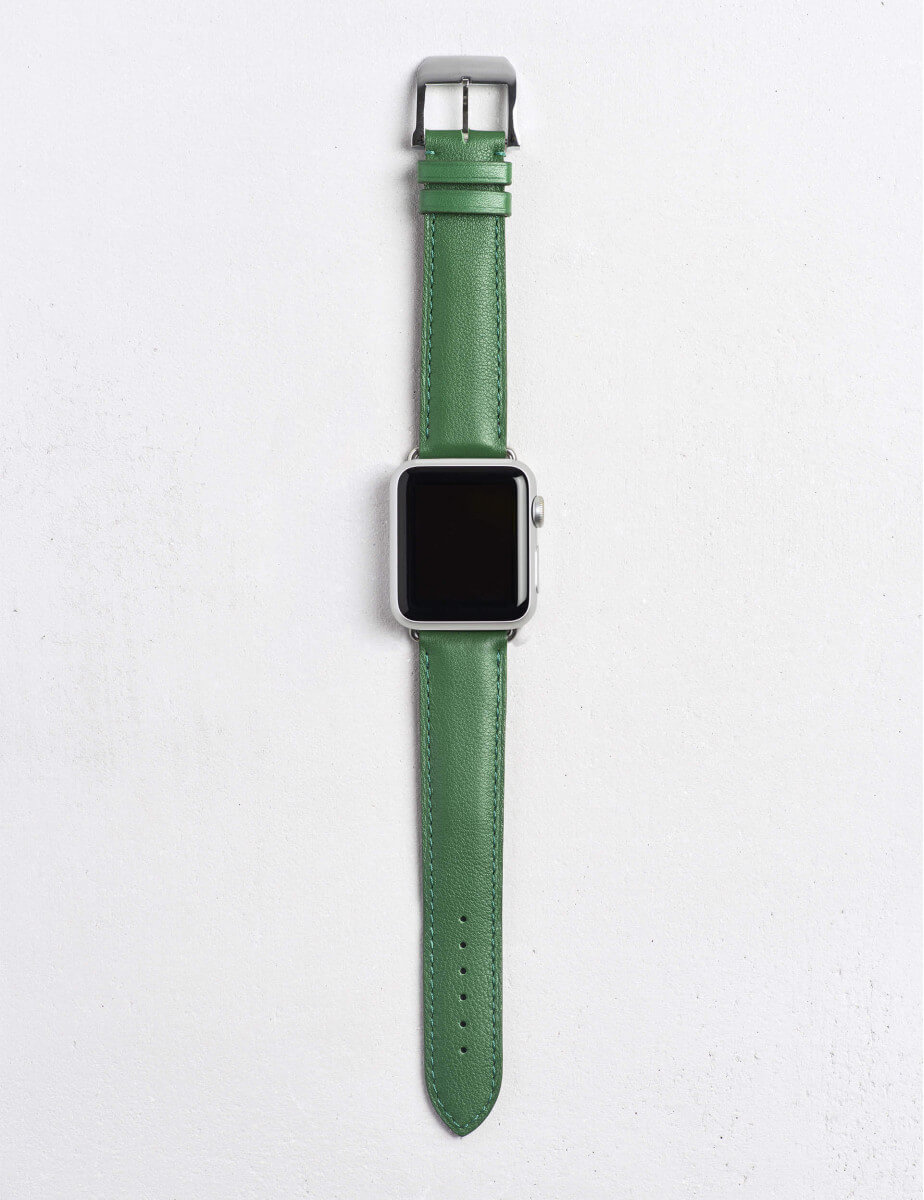 Apple Watch strap smooth calfskin leather Camille Fournet