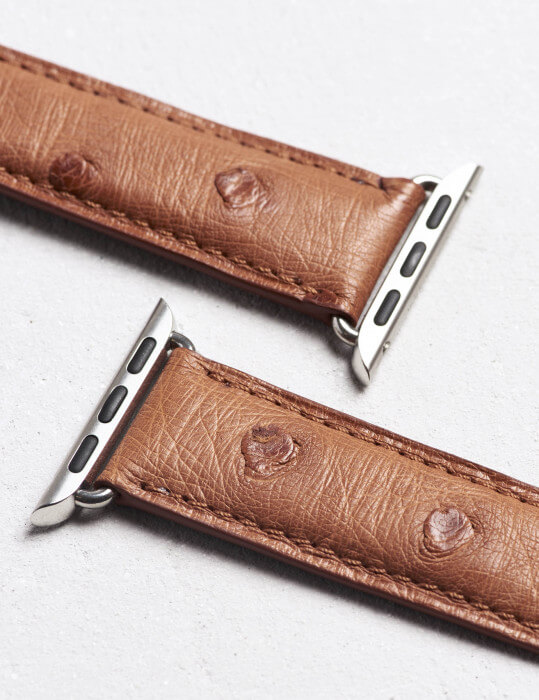 ostrich skin watch strap